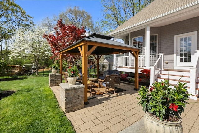 115 Read St, Attleboro, MA 02703 - view of patio / terrace with a gazebo