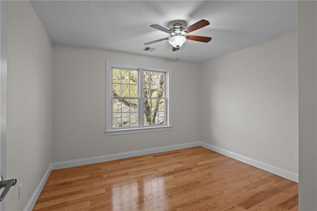 115 Read St, Attleboro, MA 02703 - spare room with a ceiling fan, light wood finished floors, and baseboards