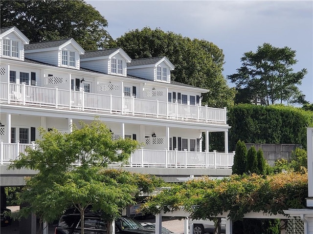 44 Bay St Unit B110, Westerly, RI 02891 - back of property featuring a balcony