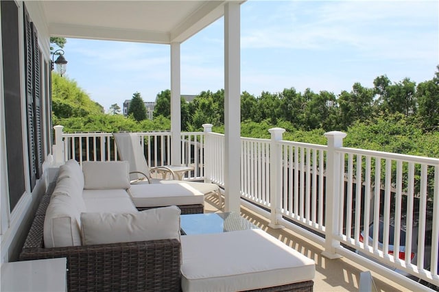 44 Bay St Unit B110, Westerly, RI 02891 - balcony featuring an outdoor living space