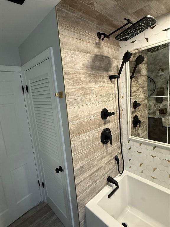 446 Angell Rd, North Providence, RI 02904 - bathroom featuring washtub / shower combination