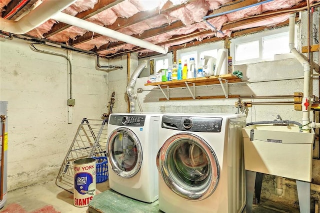 laundry area with washer and clothes dryer