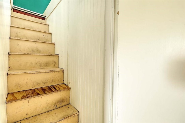 view of stairway