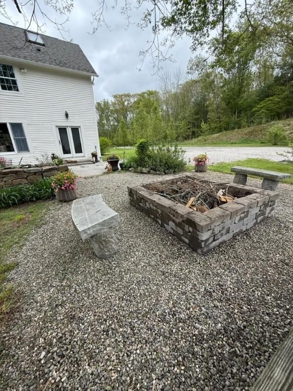 387 Camp Westwood Rd, Coventry, RI 02827 - view of yard with a fire pit and a patio area