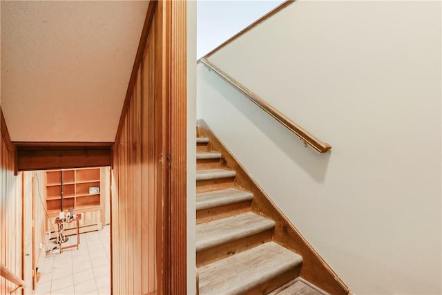 274 Courthouse Ln, Burrillville, RI 02859 - stairway with tile patterned floors