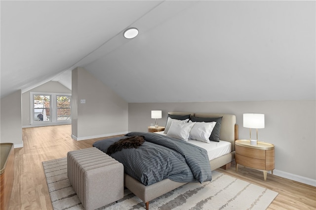 9 Lookout Ave, North Providence, RI 02911 - bedroom featuring wood finished floors, lofted ceiling, and baseboards