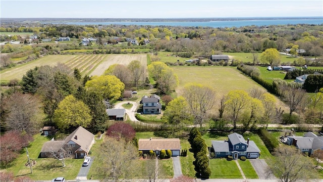 11 Cedar Ave, Middletown, RI 02842 - aerial view of sparsely populated area with a nearby body of water