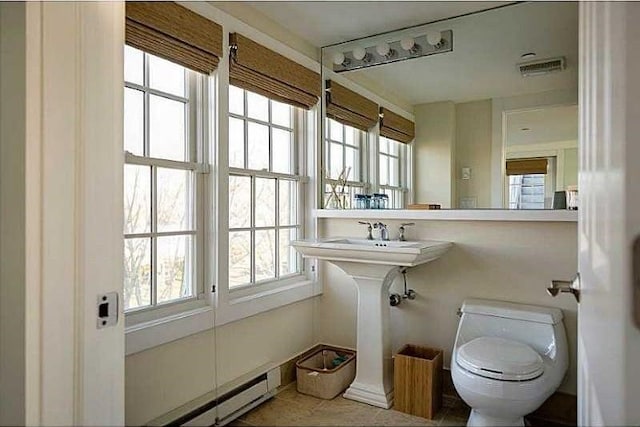 38 Bay St Unit W402, Westerly, RI 02891 - bathroom featuring healthy amount of natural light, toilet, and a baseboard radiator
