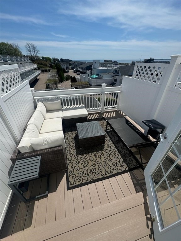 38 Bay St Unit W402, Westerly, RI 02891 - deck with outdoor lounge area