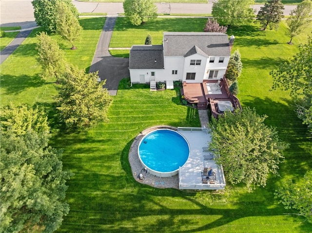 22 Linda Ln, South Windsor, CT 06074 - view of subject property with a pool area