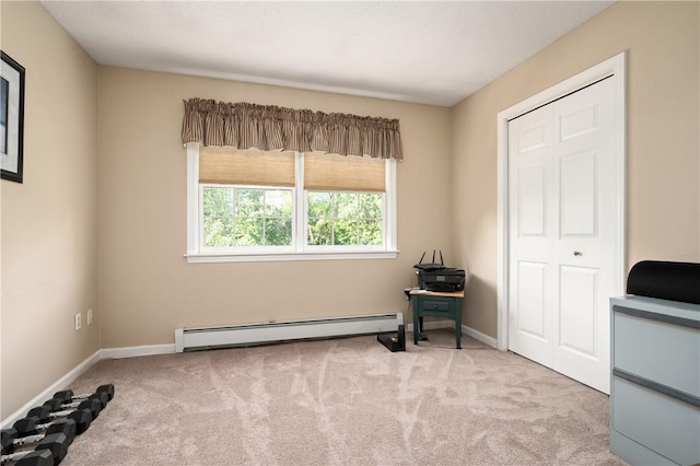 22 Linda Ln, South Windsor, CT 06074 - miscellaneous room with baseboard heating, carpet flooring, and baseboards