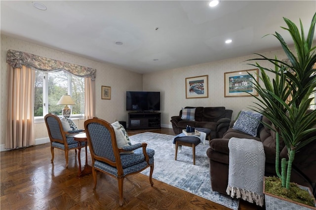 136 White Birch Cir, Scituate, RI 02831 - living area with baseboards and recessed lighting