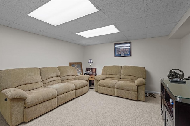 14 Ginger Trl, Coventry, RI 02816 - carpeted living area featuring a paneled ceiling