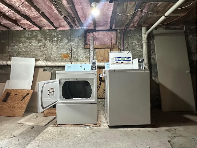 laundry area with washer and dryer