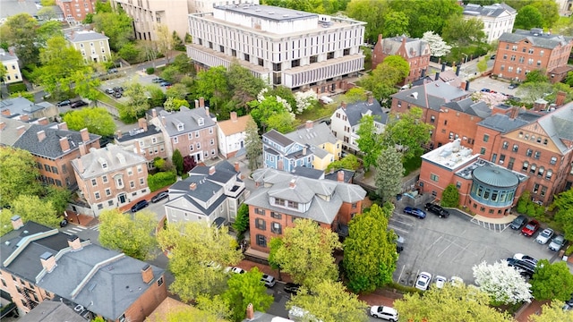 aerial view of residential area
