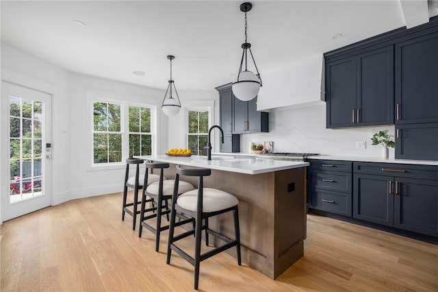 104 Second St, Newport, RI 02840 - kitchen featuring a sink, light wood-style floors, healthy amount of natural light, and recessed lighting