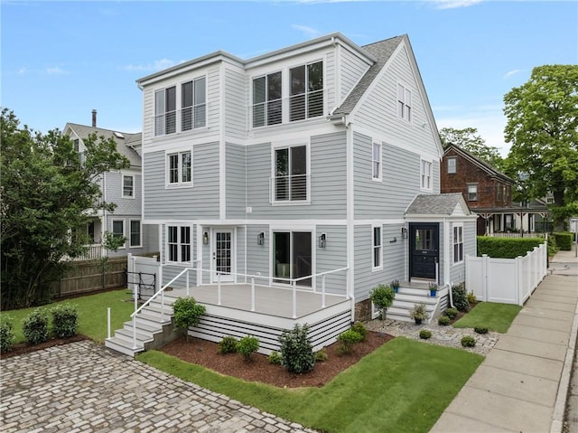 104 Second St, Newport, RI 02840 - view of front of house featuring roof with shingles