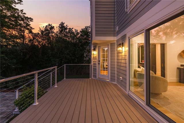 104 Second St, Newport, RI 02840 - view of deck at dusk