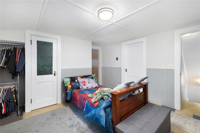 178 Gould Ave, Warwick, RI 02888 - bedroom with a closet and a wainscoted wall