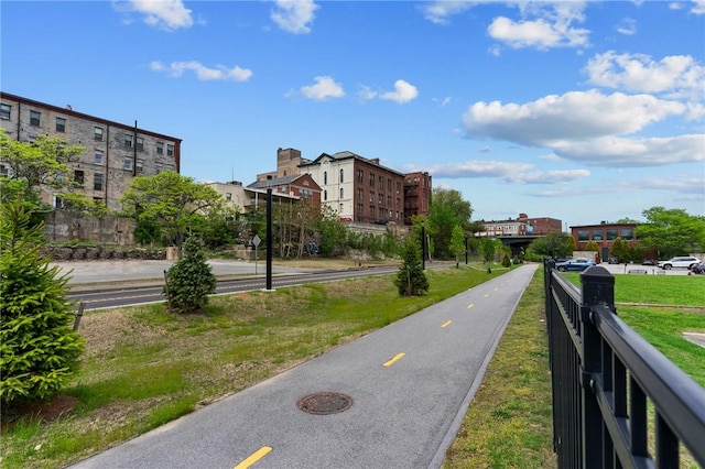 surrounding community with fence