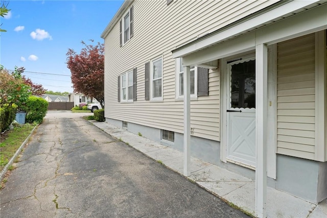 view of side of home