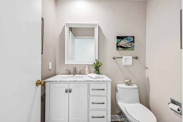 26 Bagy Wrinkle Cv, Warren, RI 02885 - half bathroom featuring vanity and toilet