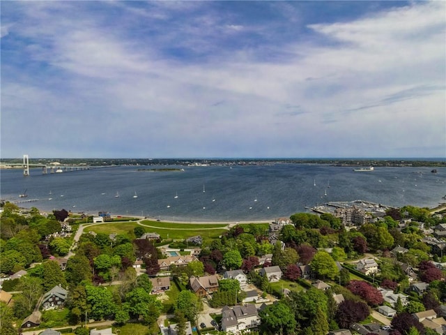 43 Standish Rd, Jamestown, RI 02835 - aerial view of property's location featuring a large body of water