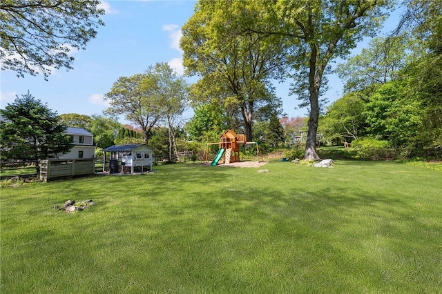 40 Charlotte Ave, North Kingstown, RI 02874 - view of yard featuring a playground