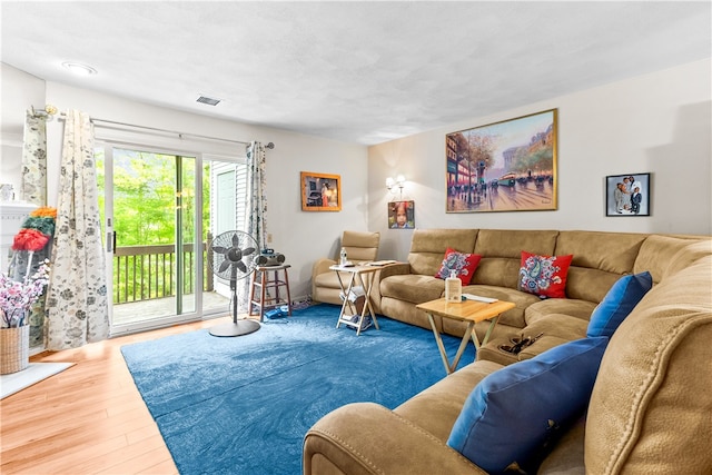 living room featuring wood finished floors