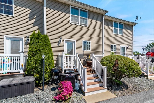 151 Bend St S Unit 2, Pawtucket, RI 02860 - back of house featuring stairs