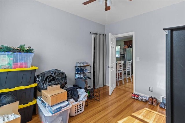 95 Vincent Ave, North Providence, RI 02904 - storage area with ceiling fan