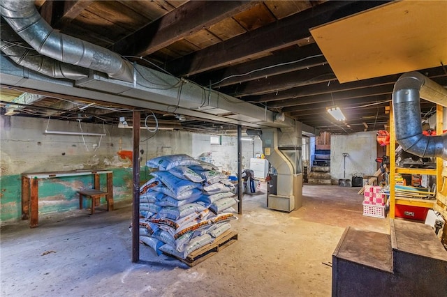 95 Vincent Ave, North Providence, RI 02904 - unfinished below grade area with heating unit