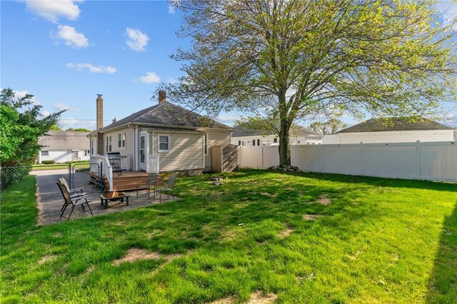 95 Vincent Ave, North Providence, RI 02904 - view of yard with a patio area