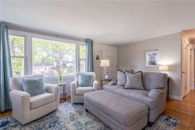 33 Perennial Dr, Cranston, RI 02920 - living room with wood finished floors and baseboards