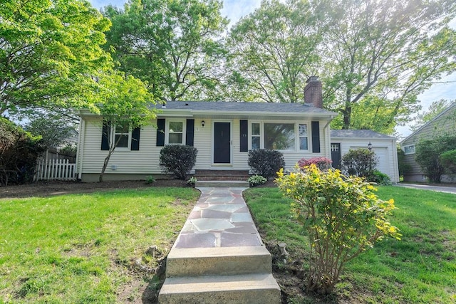 33 Perennial Dr, Cranston, RI 02920 - view of front of house with a chimney and a garage