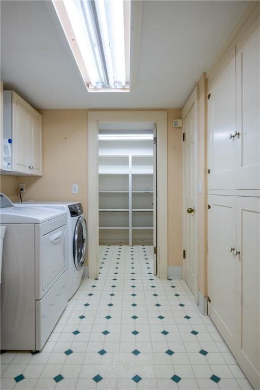 2 Cherry Ln, Bristol, RI 02809 - laundry area with cabinet space and independent washer and dryer