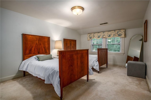 2 Cherry Ln, Bristol, RI 02809 - bedroom featuring baseboards, light colored carpet, and lofted ceiling