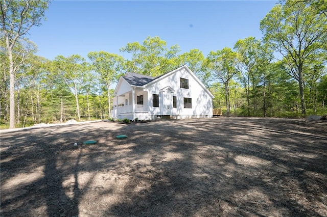 145 Wolf Rock Rd, Exeter, RI 02822 - view of front facade with covered porch