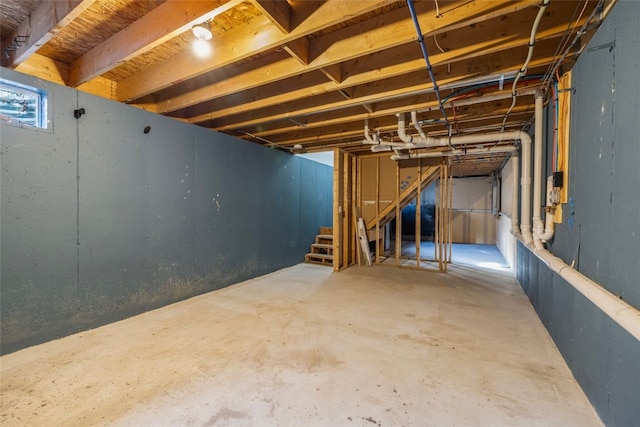 38 Brook St, Central Falls, RI 02863 - basement featuring stairway