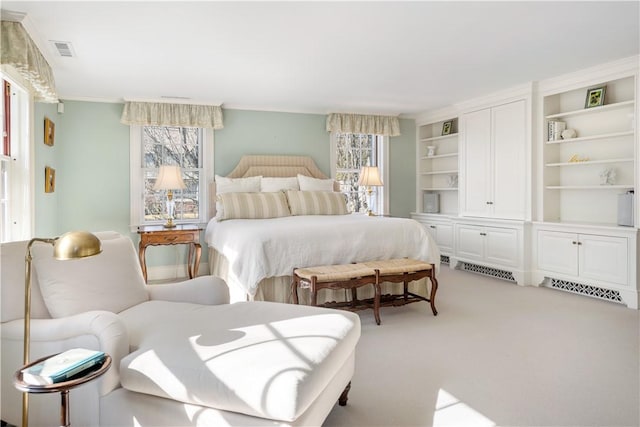 125 Grotto Ave, Providence, RI 02906 - bedroom with light carpet and crown molding