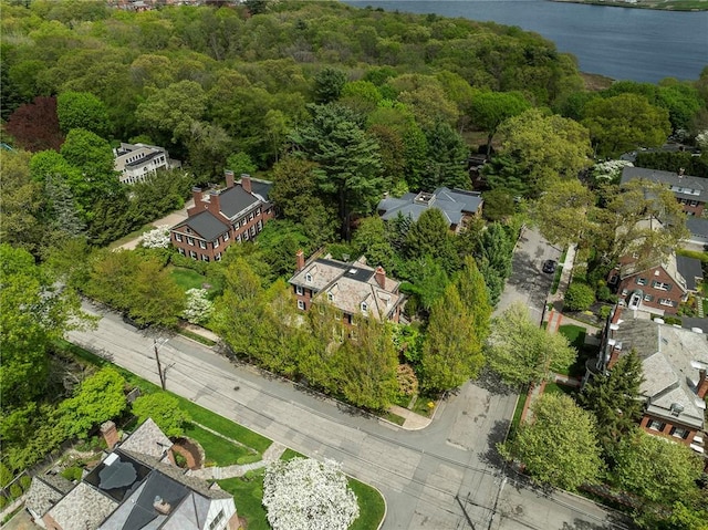 125 Grotto Ave, Providence, RI 02906 - aerial view of property's location featuring a forest and a large body of water