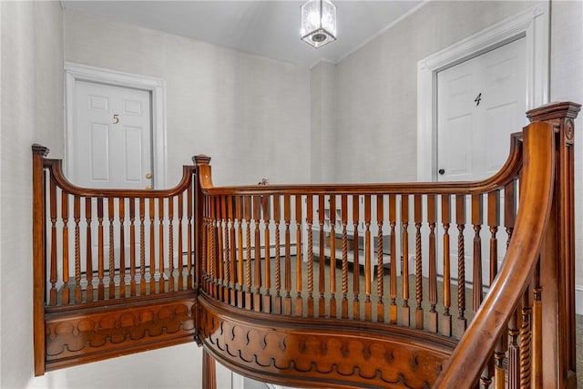 view of stairway