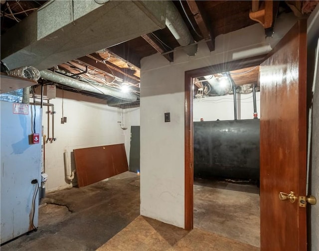 49 Gooding St, Pawtucket, RI 02860 - unfinished below grade area with heating fuel