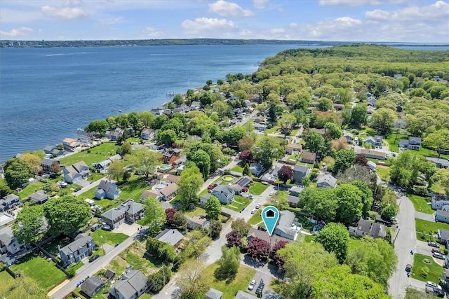 1 Fried Ave, Bristol, RI 02809 - aerial perspective of suburban area with a large body of water