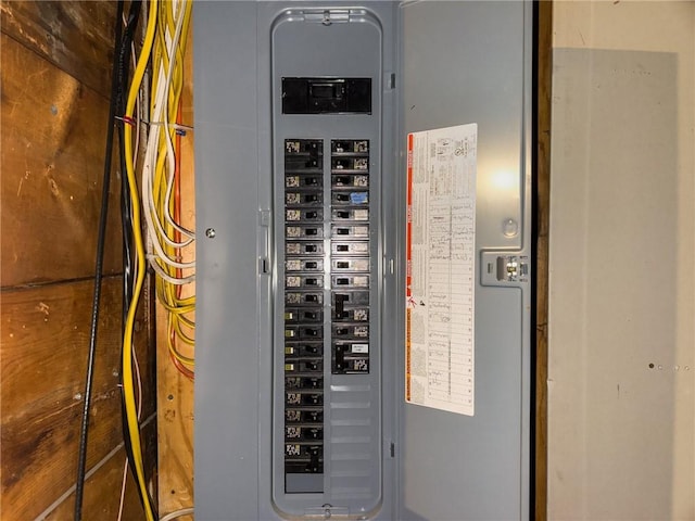utility room with electric panel