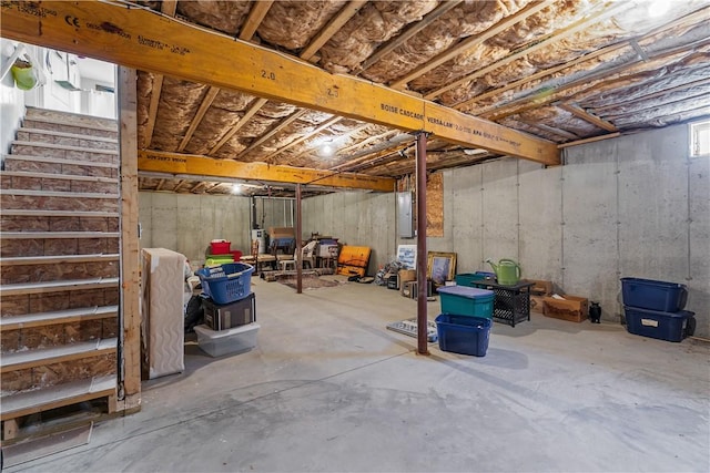 9 Thelma Ln, Middletown, RI 02842 - below grade area with electric panel and stairs