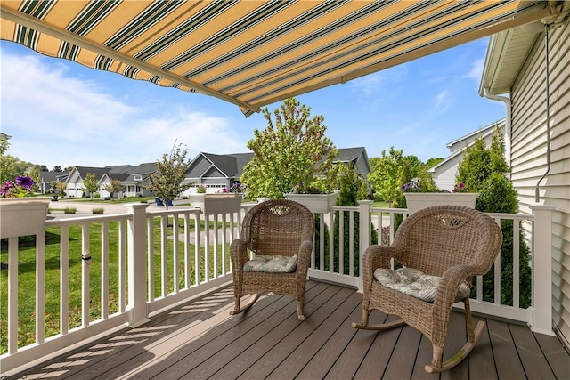 9 Thelma Ln, Middletown, RI 02842 - wooden deck with a residential view