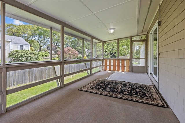 sunroom featuring plenty of natural light
