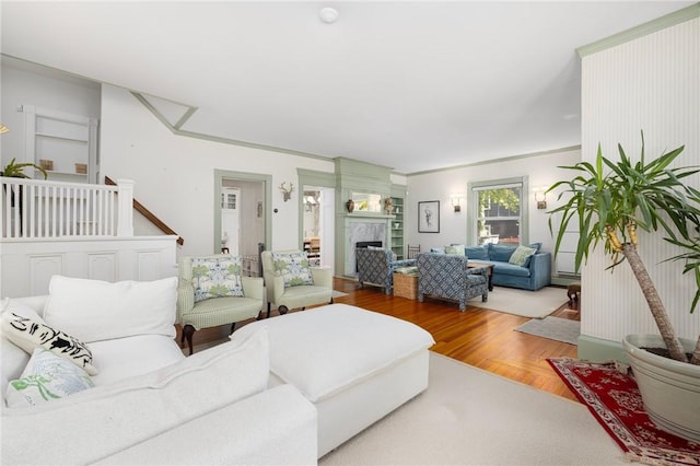 3 Hidden St, Providence, RI 02906 - living area with a fireplace and wood finished floors