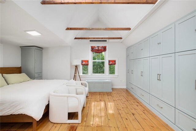 3 Hidden St, Providence, RI 02906 - bedroom featuring light wood-type flooring, baseboards, and a wall mounted air conditioner